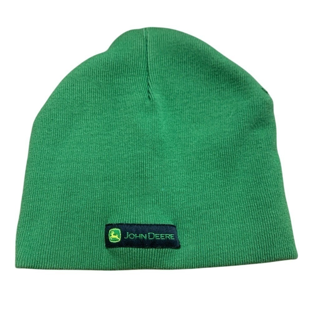 John Deere Green Knit Hat Classic 100% Cotton‎ Beanie Barncore Utility